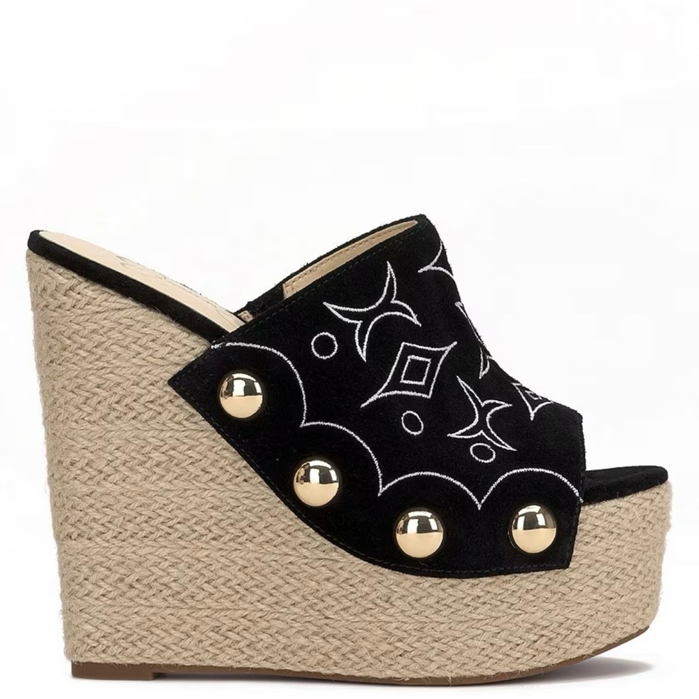 Jessica Simpson Vadim Espadrille Wedge in Black